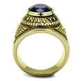 thumbnail image 3 of TK414707G - IP Gold(Ion Plating) Stainless Steel Ring with Synthetic Synthetic Glass in Montana Size 11, 3 of 8