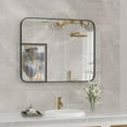 Bathroom Mirror, 30x40 Inch Stylish WallMounted Rectangular Bathroom