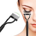 thumbnail image 2 of 2 Pcs Steel Needle Eyelash Brush Metal Eyelash Curler Eyelash Separator Semi-Curved Eyebrow Brush Grafting Implant Eyelash Combing Tool Mascara Assist, 2 of 5
