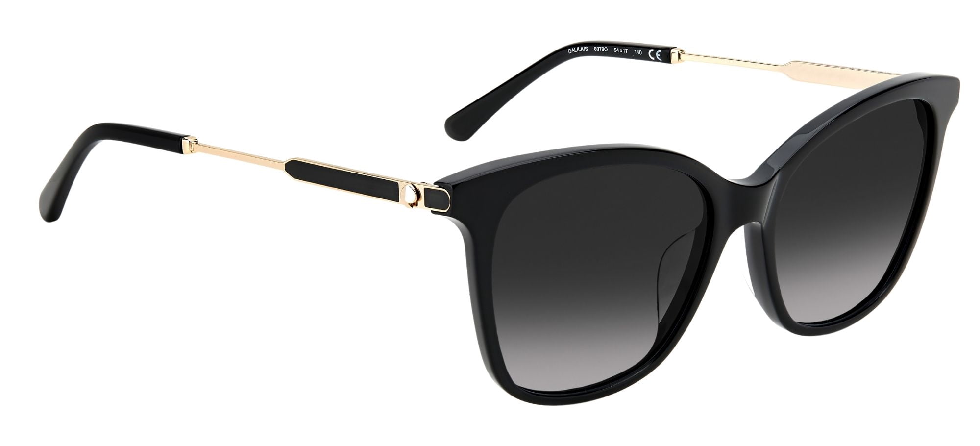 Kate Spade KS Dalila/S Plastic Womens Cat-Eye Sunglasses Black 54mm Adult