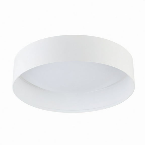 205627A-Eglo Lighting-Ester - 23W 1 LED Flush Mount-3.15 Inches Tall and 14.17 Inches Wide-White Finish