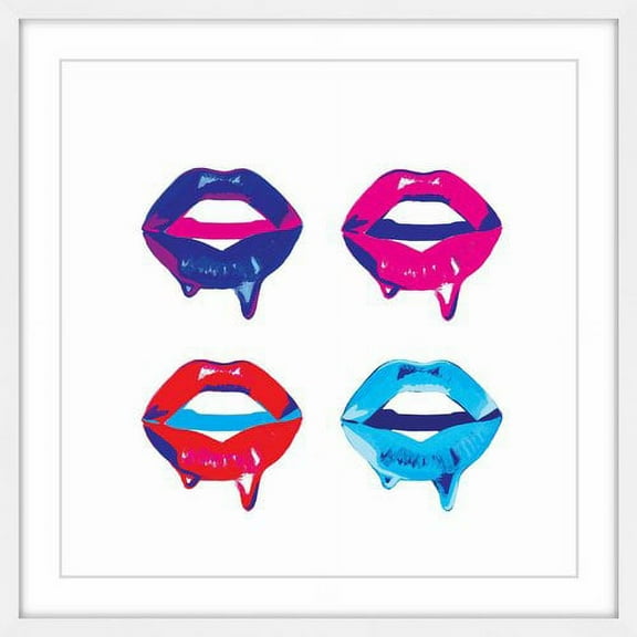 "Dewy Lips" Framed Painting Print