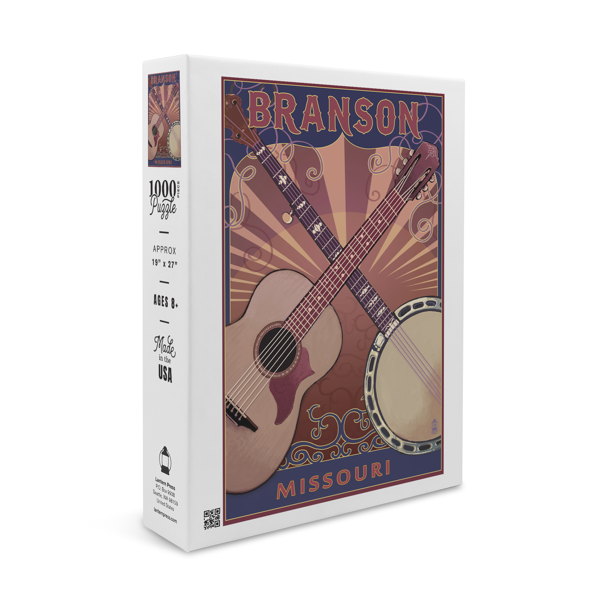 Branson, Missouri, Guitar and Banjo (1000 Piece Puzzle, Size 19x27