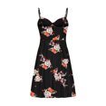 thumbnail image 5 of Vestido acampanado con cremallera para mujer con cuello en V y estampado sin mangas sexy a la moda para mujer Pompotops ghjkhdj7617, 5 of 5