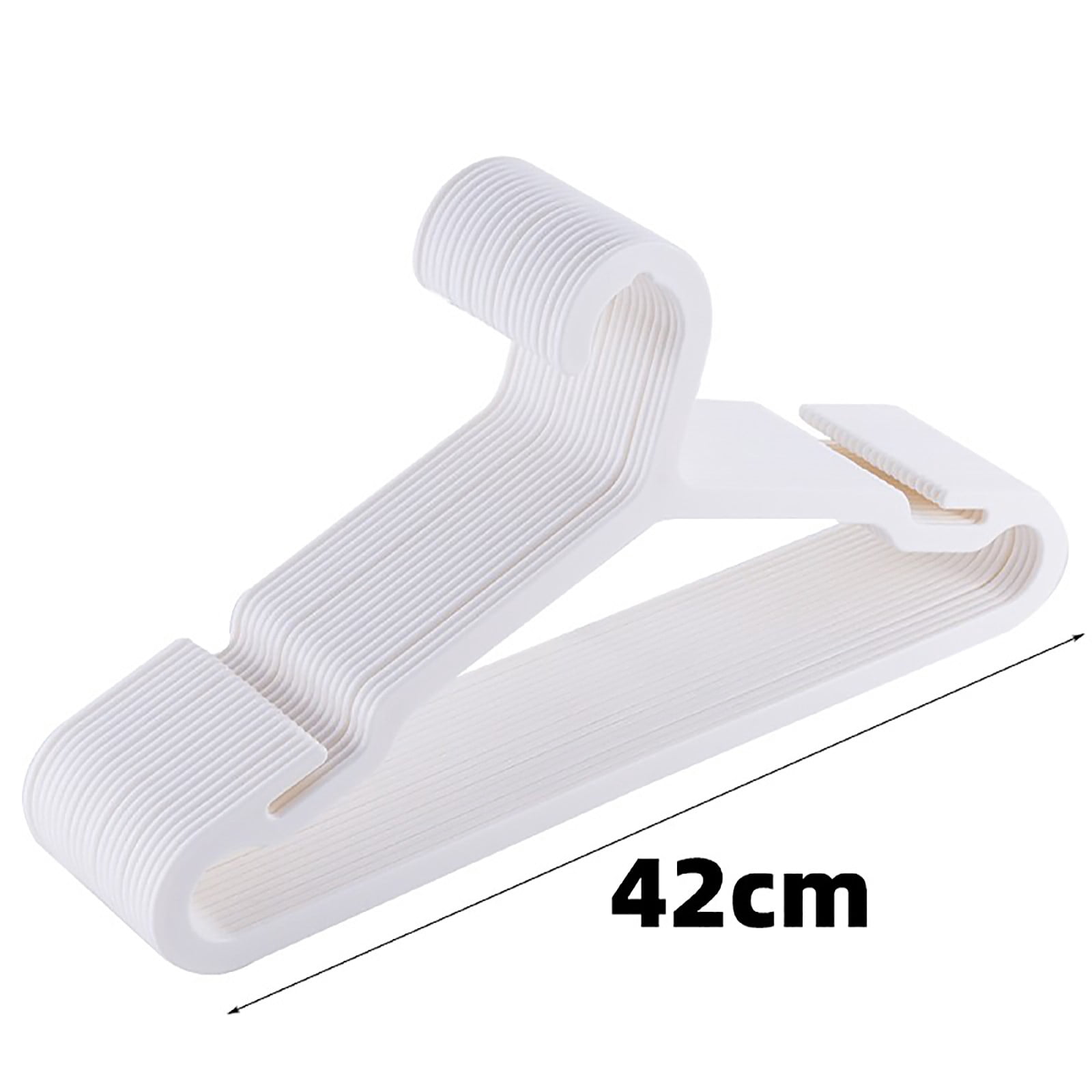 10 Pack Heavy ;Duty Plastic Hangers 25lb Capacity Swivel Hook Clothes Hanger Wide Shoulder Non Slip Thick Coat Hanger White