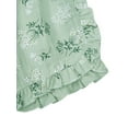 thumbnail image 4 of Toddler Baby Girl’s Ruffles Floral Printed Sleeveless Tops and Short Pants, 4 of 7