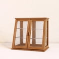 thumbnail image 6 of 1:6 1:12 Dollhouse Bakery Display Case Model Countertop Scenes Craft Pastry Display Case Model for Layout Sand Table Building cherry wood B, 6 of 8