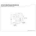 thumbnail image 2 of Kingston Brass KF4310MB 1/2-Inch FIP x 3/8-Inch O.D. Comp Quarter-Turn Angle Shut-Off Valve in Matte Black, 2 of 4