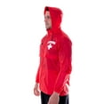 thumbnail image 4 of LIFEGUARD Officially Licensed Mens and Womens Unisex Fit Zipper-up Windbreaker Water Resistant Rain Jacket with Hood (S) Red, 4 of 7