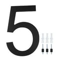 thumbnail image 5 of 8 Inch Modern Floating House Numbers Large Black Shadow Home Address Garage Gate 5 Fangkenuo, 5 of 9