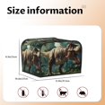 thumbnail image 5 of Lsque Green Forest Dinosaur Print 4 Slice Toaster Cover , Kitchen Appliance Dustproof Protector , Toaster Protector Dustproof Kitchen Appliance Cover, 5 of 7