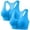 Blue+Blue, variant on Ashyfjp 2Pcs Womens Sports Bras Comfortable Wide Strap Mesh Fitness Bra with Padded Cups Front Zipper Racerback Workout Yoga Crop-Top Bras for Training, Running & Gym