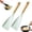 Green, variant on Fmxomd Cooking Spoon for Nonstick Cookingwares, Silicone Spoon Spoon for Mixing, Scoop, and Scrape, (White-1 pack, 12.2'')