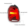 thumbnail image 4 of LED Union Jack Tail Lights With Chrome Frame. Seamless Installation,  Construction for F55, F56, F57, 4 of 7