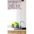 thumbnail image 3 of Ambesonne Retro Window Valance, Pop Art Style Cartoon Pattern, 54" X 12", Pale Grey White Magenta, 3 of 3