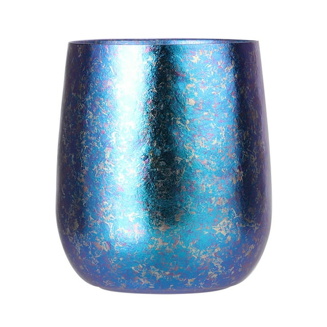 Copa de titanio Taza de café de titanio de doble pared de 255 ml, taza de cerveza, ligera, para viajes al aire libre, para acampar, mochilero, agua, taza de té Abanopi Copa de titanio