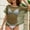 Dark Green, variant on Vinsonshop Womens Crochet Tops Short Sleeve Knit Sweater Hollow Out Mesh Shirt Casual Beach Cover Up Summer Sheer Bathing Suit Pullover Vacation Tunic Blouses Dark Green L