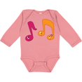 thumbnail image 3 of Inktastic Music Notes Band Choir Musician Gift Boys or Girls Long Sleeve Baby Bodysuit, 3 of 5