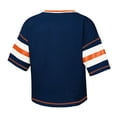 thumbnail image 3 of Girls Youth Navy Auburn Tigers Grid Iron V-Neck T-Shirt, 3 of 3