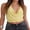 Yellow, variant on Women Halter Top, Tie-up Sleeveless Tops Backless Studded Summer Vest for Club Party