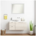 thumbnail image 7 of Amanti Art Custom Wall and Bathroom Mirror (26.25 x 32.25 in.), Blanco White Frame, 7 of 7