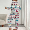 thumbnail image 6 of Womens Plus Size Pajamas Set Long Sleeve Loungewear 2 Piece Set Soft Printed Lounge Sets Pjs Oversized Loose Relaxed Fit Sleepwear 2 Piece Matching Lounge Set, 6 of 6