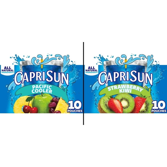 Capri Sun Strawberry Kiwi 10 pk 6 oz & Capri Sun Pacific Cooler 10 pk 6 oz