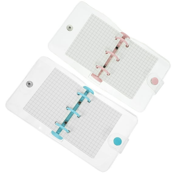 2 Sets Small Notebooks Mini Binder Loose-leaf Notepad Office Worker