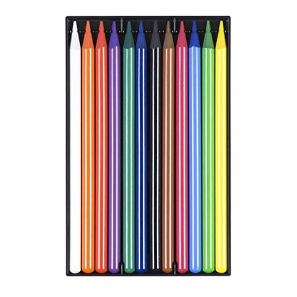 Koh-I-Noor FA8756-12 Crayon sans bois 12 couleurs 
