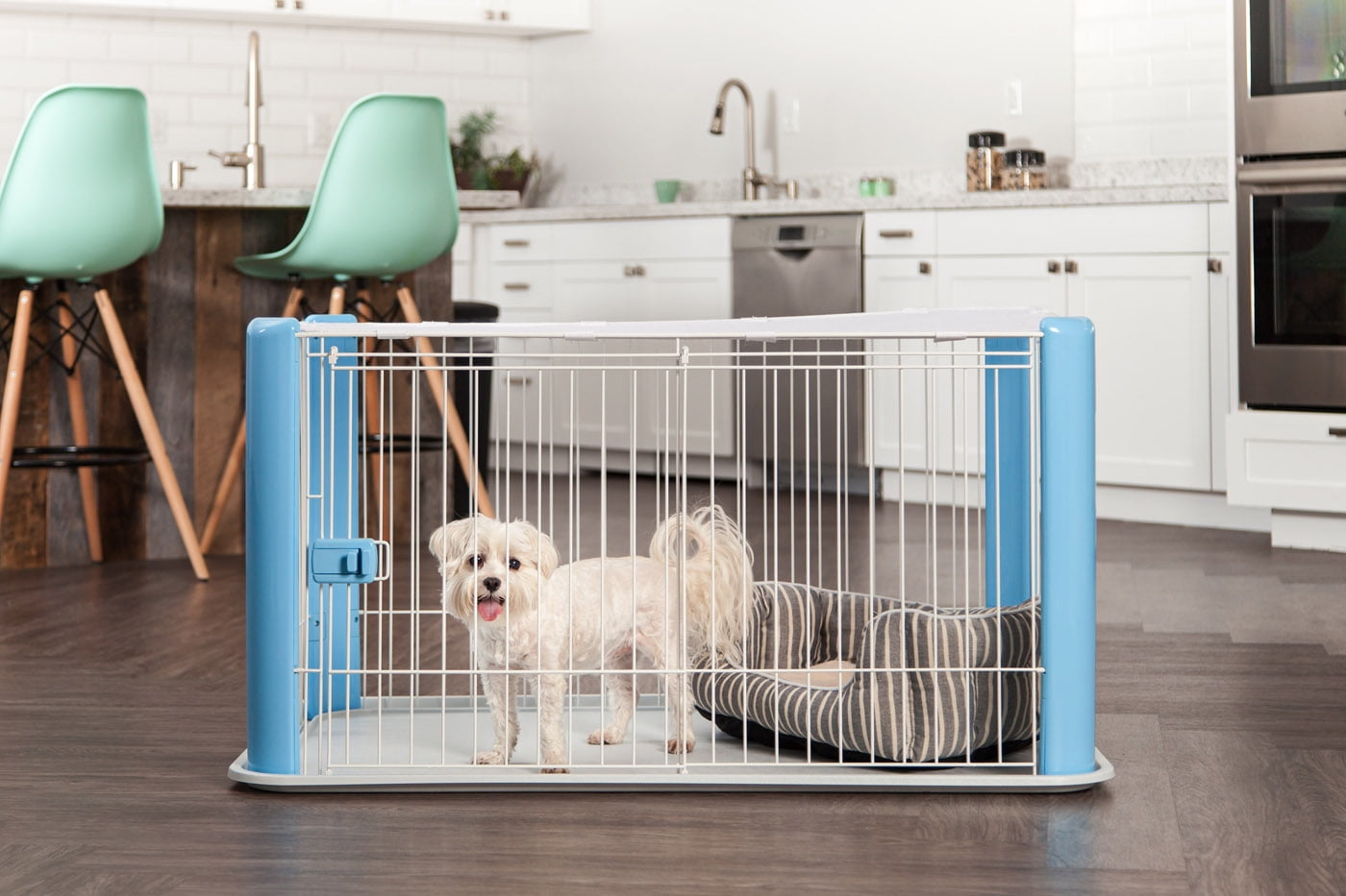 Iris pet wire dog crate cheap with mesh roof
