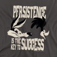 thumbnail image 2 of Looney Tunes Persistence Women's T Shirt, Charcoal, Large, 2 of 6