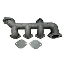 Exhaust Manifold w/ (2) Plates (188 & 207 diesel, triple outlet) Fits Case Tractor G2113 A39233 A182084