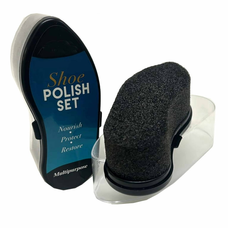 AllTopBargains 4 PC Shoe Polish Shine Sponge Cleaning Protector Leather Care Boots All Colors !