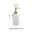 thumbnail image 2 of Dowbom Liquid Soap Dispenser For Bathroom, Hand Soap. Ceramic Refillable Lotion Dispenser, 2 of 8