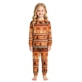 thumbnail image 2 of Leey-World Matching Halloween Pajamas Toddler Boys Girls Pajamas Snug Fit Halloween Graphic Long Sleeve Top and Pants 2 Piece Pjs Set, 2 of 9