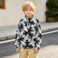 thumbnail image 5 of Atogsazn Kids Boys 1/4 Zip Sweatshirt Childrens Casual Tie Dye Long Sleeve Pullover Sweater Fall Winter Outerwear Black 5-6 Years Fashion, 5 of 9