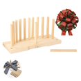 thumbnail image 4 of Wosthever Fabricante de lazos multiusos, decoración de cinta de doble cara, herramienta de fabricación de artesanías DIY desmontable de madera Artesanía, 4 of 6