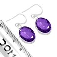 thumbnail image 3 of Amethyst Quartz Earring 925 Sterling Silver Handmade Jewelry, 3 of 4