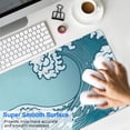 thumbnail image 4 of Non-Slip Rubber Base, Desk Mouse Pad with Stylish Topographic Pattern Design - Extra Large Desk Mat for Comfort and Style Enhancement - Ideal Desk Decor Accessory, 4 of 7