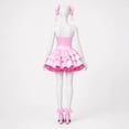 thumbnail image 7 of Vampire Stage Cosplay Costume Halloween Performance Dress, Spooky Gothic Pink Fancy Dress Outfit for Women, Theme Party Anime Role Play Uniform, Size L, 7 of 7