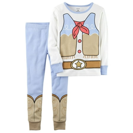 Carter's Baby Girls' 2-Piece Cowgirl Snug Fit Cotton PJs, 18 Months