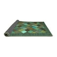 thumbnail image 2 of Ahgly Company Indoor Rectangle Abstract Turquoise Blue Contemporary Area Rugs, 7' x 10', 2 of 4