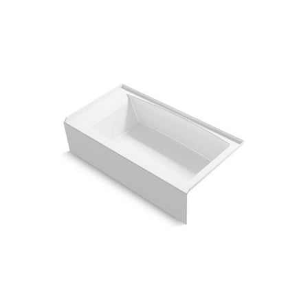 Kohler 26108-RA-0 60 x 32 in. Entity Alcove Bath with Right Drain - White