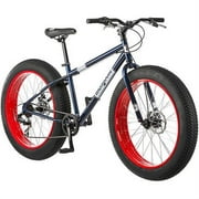 26" Mongoose Dolomite Men's 7-speed Fat Tire Mountain Bike, Navy Blue/Red