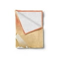 thumbnail image 2 of Mountain Soft Flannel Fleece Blanket, Graphical Interpretation of Landscape in Japan with Birds Flying High, Cozy Plush for Indoor and Outdoor Use, 60" x 80", Pale Camel Multicolor, by Ambesonne, 2 of 5