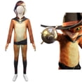 thumbnail image 3 of Disfraz de gato con botas para niños, disfraz de gato con espada, capa, sombrero, accesorios, disfraz de Halloween, 3 of 5