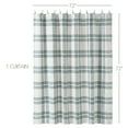 thumbnail image 6 of VHC Brands Woven Plaid Modern Farmhouse Shower Curtain, Pine Green, 72x72, 6 of 7