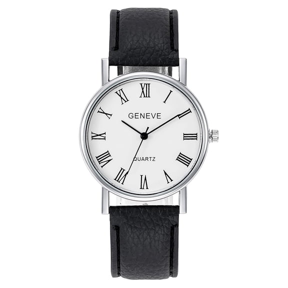 CIENVNSTG Numeral Quartz Watch Men Business Casual Fashion Luxury Student Trend Pu Leather Belt Wristwatch