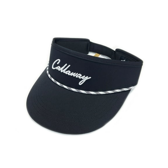 NEW 2025 Callaway Birdie Putt Rope Black Adjustable Golf Visor