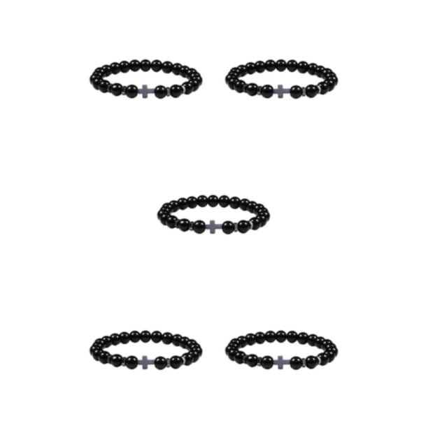 Sonducket Hombres Pulseras de cuentas de piedra natural de turquesa Brazaletes de joyería de yoga ligera de moda portátil Tipo 2 Type2 NO2